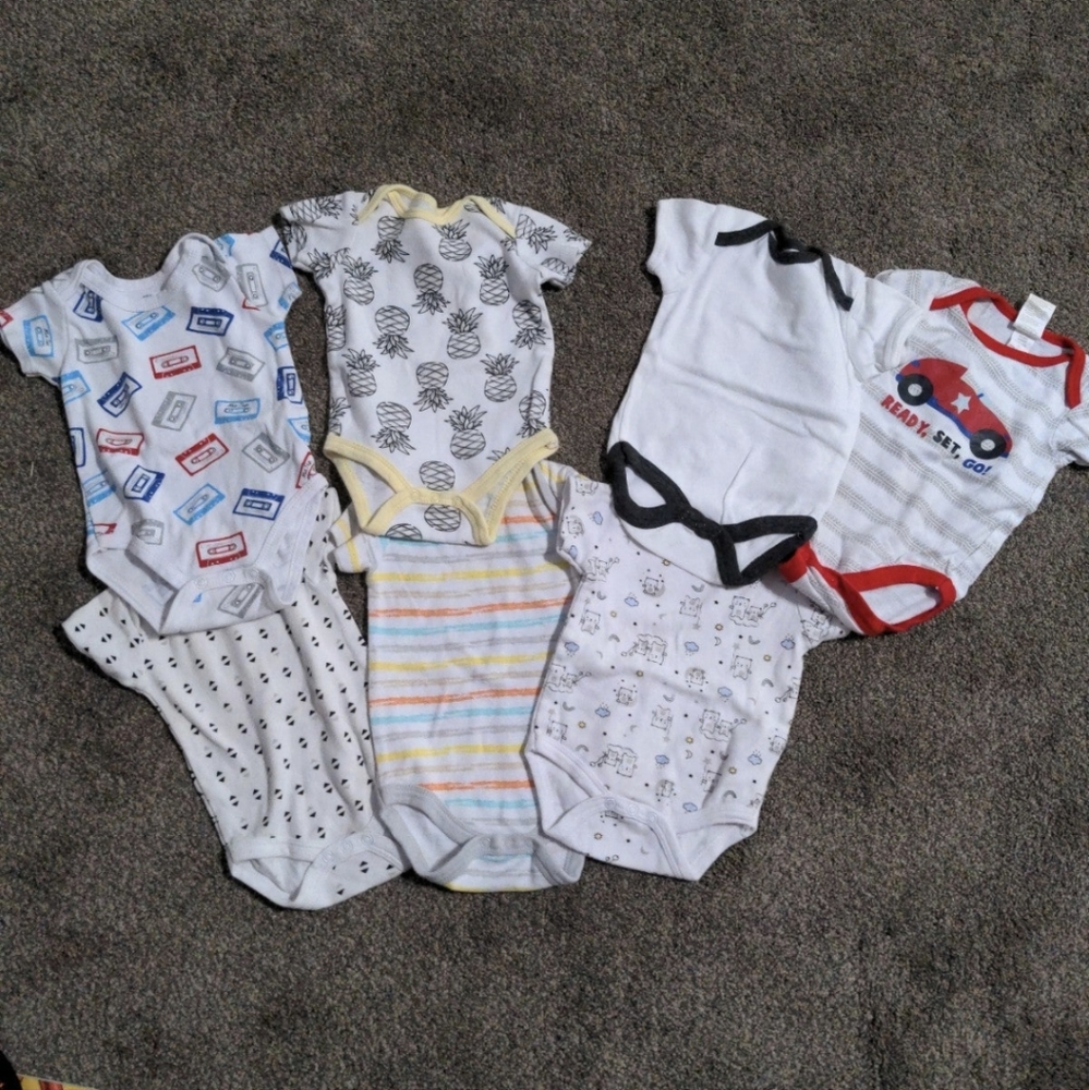 Baby Boy onesie bundle - 0-3 months - Little Treasure, Emily and Oliver,
